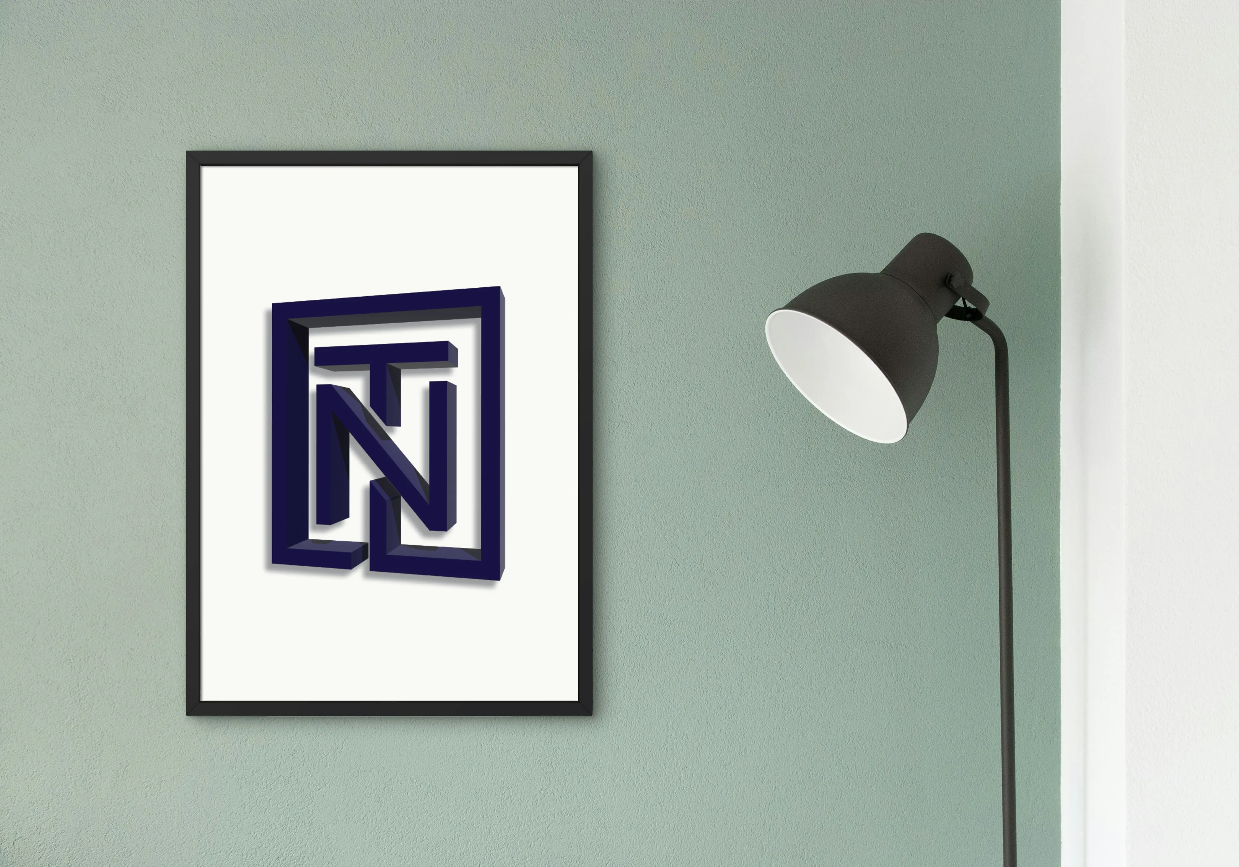 Logo in a frame